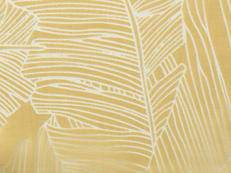 Burnt-out-cloth-yellow ready made curtain