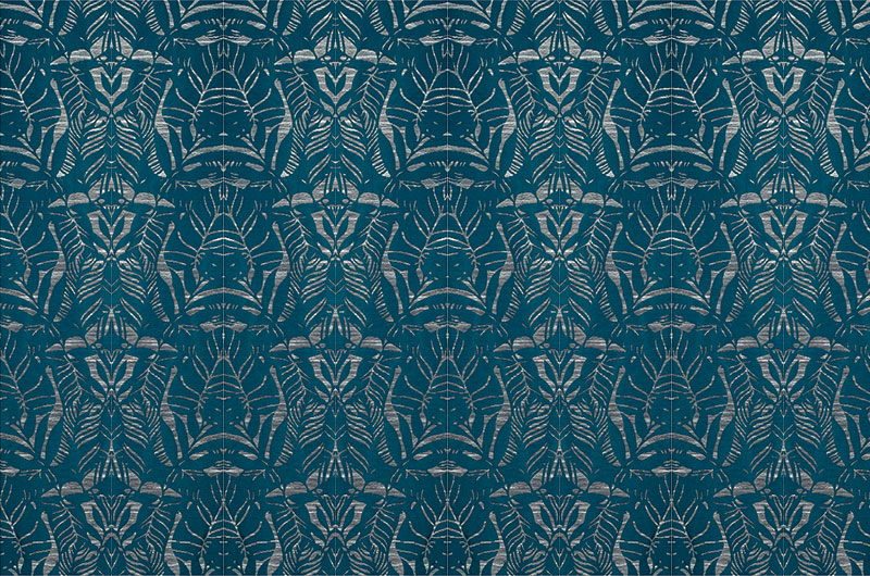 Leaf-jacquard-fabric-blue