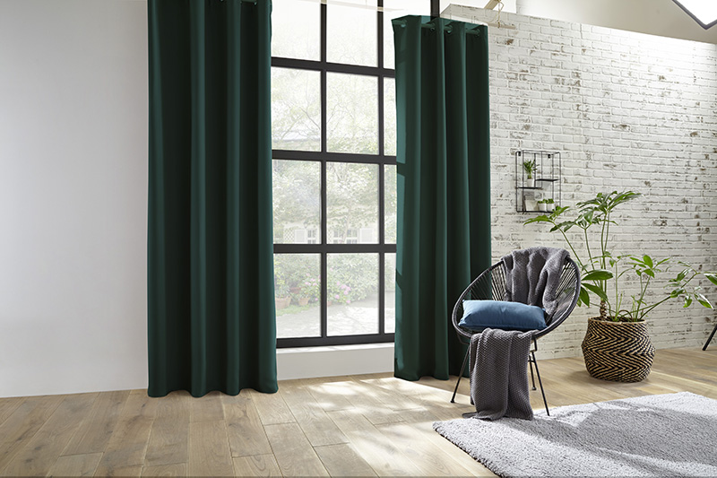 Shading-cloth-green ready made curtain