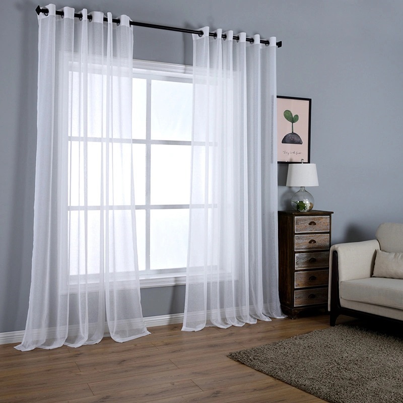 Simple Plain Window Gauze Curtain Yarn Finished Living Room Bedroom Balcony Shading Curtain Yarn Matching Spot